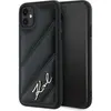 Image de Karl Lagerfeld KLHCN61PQDSMGK iPhone 11 / Xr 6.1" czarny/black hardcase Diagonal Quilted Script (Apple iPhone 11), Coque pour téléphone portable, Noir