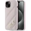 Image de Karl Lagerfeld KLHCP15SPQDSMGP iPhone 15 / 14 / 13 6.1" ró owy/pink hardcase Diagonal Quilted Script (Apple iPhone 13, Apple iPhone 15), Coque pour téléphone portable, Pink, Rose