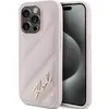 Image de Karl Lagerfeld KLHCP15LPQDSMGP iPhone 15 Pro 6.1" ró owy/pink hardcase Diagonal Quilted Script (Apple iPhone 15 Pro), Coque pour téléphone portable, Pink