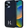 Image de Karl Lagerfeld Silicone Shadow Metal Initial MagSafe Case for iPhone 15 Pro Black (Apple iPhone 15 Pro), Coque pour téléphone portable, Noir