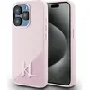Image de Karl Lagerfeld Silicone Shadow Metal Initial MagSafe Case for iPhone 15 Pro Max Pink (Apple iPhone 15 Pro Max), Coque pour téléphone portable, Pink