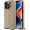 Image de Karl Lagerfeld PU Leather Monogram Metal Logo MagSafe Case for iPhone 14 Pro Max Beige (Apple iPhone 14 Pro Max), Coque pour téléphone portable, Beige