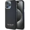 Image de Karl Lagerfeld Hôtel PU grainé RSG Case pour iPhone 15 Pro Noir (Apple iPhone 15 Pro), Coque pour téléphone portable, Noir