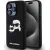 Image de Karl Lagerfeld KLHMP15XSKCHPPLK iPhone 15 Pro Max 6.7" czarny/black hardcase Silicone Karl & Choupet (Apple iPhone 15 Pro Max), Coque pour téléphone portable, Noir
