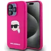 Image de Karl Lagerfeld KLHMP15XSKHPPLF iPhone 15 Pro Max 6.7 fuchsia/fuschia hardcase Silicone Karl Head Pr (Apple iPhone 15 Pro Max), Coque pour téléphone portable, Pink