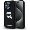 Image de Karl Lagerfeld KLHMP15LSKHPPLK iPhone 15 Pro 6.1 noir/black hardcase Silicone Karl Head Print MagS (Apple iPhone 15 Pro), Coque pour téléphone portable, Noir
