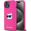 Image de Karl Lagerfeld KLHMP15MSCHPPLF iPhone 15 Plus / 14 Plus 6.7" ró owy/fuschia étui rigide en silicone Choupe (Apple iPhone 14 Plus, Apple iPhone 15 Plus), Coque pour téléphone portable, Pink