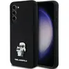 Image de Karl Lagerfeld KLHCMSMHKCNPK + S926 hardcase czarny/black Silicone Karl&Choupette Metal Pin (Samsung Galaxy S24+), Coque pour téléphone portable, Noir