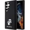 Image de Karl Lagerfeld KLHCLSMHKCNPK S928 hardcase czarny/black Silicone Karl&Choupette Metal P (Samsung Galaxy S24 Ultra), Coque pour téléphone portable, Noir