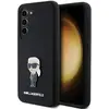 Image de Karl Lagerfeld KLHCSSMHKNPK S921 czarny/black Silicone Ikonik Metal Pin (Samsung Galaxy S24), Coque pour téléphone portable, Noir