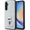 Image de Karl Lagerfeld KLHCSA35GCNPSG A35 A356 srebrny/silver hardcase Fixed Glitter Choupette Logo Metal Pi (Samsung Galaxy A35), Coque pour téléphone portable, Argent, Gris