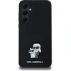 Image de Karl Lagerfeld KLHCSA35SMHKCNPK A35 A356 hardcase czarny/black Silicone Karl&Choupette Metal Pin (Samsung Galaxy A35), Coque pour téléphone portable, Noir