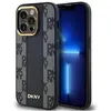 Image de DKNY DKHMP13LPCPVSLK iPhone 13 Pro / 13 6.1" czarny/black hardcase Leather Checkered Mono Pattern Ma (Apple iPhone 13, Apple iPhone 13 Pro), Coque pour téléphone portable, Noir