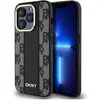 Image de DKNY DKHMP15XPCPVSLK iPhone 15 Pro Max 6.7" czarny/black hardcase Leather Checkered Mono Pattern Mag (Apple iPhone 15 Pro Max), Coque pour téléphone portable, Gris, Noir