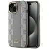 Image de DKNY DKHMP14SPCPVSLE iPhone 14 6.1" be owy/beige étui rigide en cuir à motifs mono MagSafe (Apple iPhone 14), Coque pour téléphone portable, Beige