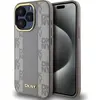 Image de DKNY checkered Motif PU Leather Case pour Apple pour iPhone 15 Pro - beige (Apple iPhone 15 Pro), Coque pour téléphone portable, Gris