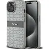 Image de DKNY DKHCP15MPRTHSLE iPhone 15 Plus / 14 Plus 6.7" be owy/beige hardcase cuir Mono Stripe & Metal (Apple iPhone 15 Plus), Coque pour téléphone portable, Beige