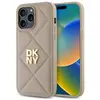 Image de DKNY DKHCP14XPQDSLE iPhone 14 Pro Max 6.7" be owy/beige Logo de la pile matelassée (Apple iPhone 14 Pro Max), Coque pour téléphone portable, Beige