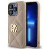 Image de DKNY DKHCP15XPQDSLE iPhone 15 Pro Max 6.7" be owy/beige Logo de la pile matelassée (Apple iPhone 15 Pro Max), Coque pour téléphone portable, Beige