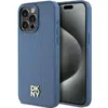 Image de DKNY DKHMP15XPSHRPSB iPhone 15 Pro Max 6.7" noir/bleu étui rigide en cuir Monogram Motif Métal L (Apple iPhone 15 Pro Max), Coque pour téléphone portable, Bleu