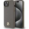 Image de DKNY DKHMP15MPSHRPSW iPhone 15 Plus / 14 Plus 6.7" br zowy/brown hardcase Motif en cuir Logo en métal (Apple iPhone 14 Plus, Apple iPhone 15 Plus), Coque pour téléphone portable, Marron