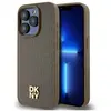 Image de DKNY DKHMP15LPSHRPSW iPhone 15 Pro 6.1" br zowy/brown hardcase cuir Monogram Pattern Metal Logo M (Apple iPhone 15 Pro), Coque pour téléphone portable, Marron