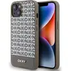 Image de DKNY DKHMP15SPSOSPW iPhone 15 / 14 / 13 6.1" br zowy/brown hardcase Cuir Imprimé Motif Métal Lo (Apple iPhone 13, Apple iPhone 14, Apple iPhone 15), Coque pour téléphone portable, Blanc, Marron