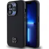 Image de DKNY PU Leather Stack Logo Magsafe Case for iPhone 15 Pro Black (Apple iPhone 15 Pro), Coque pour téléphone portable, Noir