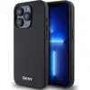 Image de DKNY PU Leather Silver Metal Logo Magsafe Case for iPhone 15 Pro Max Black (Apple iPhone 15 Pro Max), Coque pour téléphone portable, Noir