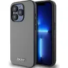 Image de DKNY PU Leather Silver Metal Logo Magsafe Case for iPhone 14 Pro Grey (Apple iPhone 14 Pro), Coque pour téléphone portable, Gris