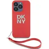 Image de Dkny Coque De Téléphone Pu Leather Stack Logo Wrist Strap Iphone 15 Pro Max