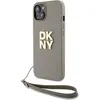 Image de DKNY DKHCP15SPBSWSE iPhone 15 / 14 / 13 6.1" be owy/beige hardcase Wrist Strap Stock Logo (Apple iPhone 13, Apple iPhone 14, Apple iPhone 15), Coque pour téléphone portable, Beige