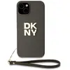 Image de Dkny Coque De Téléphone Pu Leather Stack Logo Wrist Strap Iphone 14