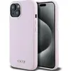 Image de DKNY DKHMP15SSMCHLP iPhone 15 / 14 / 13 6.1" ró owy/pink hardcase Liquid Silicone Small Metal Logo M (Apple iPhone 13, Apple iPhone 14, Apple iPhone 15), Coque pour téléphone portable, Pink
