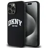 Image de DKNY DKHMP13XSNYACH iPhone 13 Pro Max 6.7" czarny/black hardcase Silicone liquide Blanc Logo imprimé (Apple iPhone 13 Pro Max), Coque pour téléphone portable, Noir, Blanc