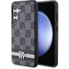 Image de DKNY DKHCSPCPTSSK S921 czarny/black hardcase Leather Checkered Mono Pattern & Printed Stripes (Samsung Galaxy S24), Coque pour téléphone portable, Noir