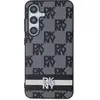 Image de DKNY DKHCMPCPTSSK + S926 czarny/black hardcase Leather Checkered Mono Pattern & Printed Stripe (Samsung Galaxy S24+), Coque pour téléphone portable, Noir