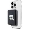Image de Karl Lagerfeld Powerbank indukcyjny KLPB5FPGKSKIHK 15W 5000mAh czarny/black Karl Head Pin MagSafe (5000 mAh, 15 W), Chargeur de secours, Blanc