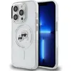 Image de Karl Lagerfeld IML K&CH Heads Metal Frame MagSafe Case for iPhone 14 Pro Transparent (Apple iPhone 14 Pro), Coque pour téléphone portable, Blanc, Transparent