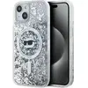 Image de Karl Lagerfeld KLHMP14SLGCHSGH iPhone 14 / 15 / 13 6.1" étui rigide transparent paillettes liquides Choupett (Apple iPhone 13, Apple iPhone 14), Coque pour téléphone portable, Blanc, Transparent