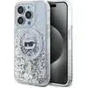 Image de Karl Lagerfeld KLHMP14LLGCHSGH iPhone 14 Pro 6.1" hardcase transparent Liquid Glitter Choupette Head (Apple iPhone 14 Pro), Coque pour téléphone portable, Transparent