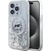 Image de Karl Lagerfeld KLHMP15LLGCHSGH iPhone 15 Pro 6.1" hardcase transparent Liquid Glitter Choupette Head (Apple iPhone 15 Pro), Coque pour téléphone portable, Transparent