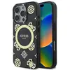 Image de Guess GUHMP16LH4PYEEK iPhone 16 Pro 6.3" czarny/black hardcase IML Peony On 4G Background MagSafe (Apple iPhone 16 Pro), Coque pour téléphone portable, Blanc, Noir