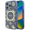 Image de Guess GUHMP16LH4PYEEB iPhone 16 Pro 6.3" niebieski/blue hardcase IML Peony On 4G Background MagSafe (Apple iPhone 16 Pro), Coque pour téléphone portable, Bleu