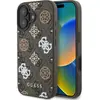 Image de Guess GUHMP16SP4PWPW iPhone 16 br zowy/brown MagSafe PU Peony On 4G Background (Apple iPhone 16), Coque pour téléphone portable, Marron, Multicolore