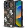 Image de Guess GUHMP16LP4PWPW iPhone 16 Pro br zowy/brown MagSafe PU Peony On 4G Background (Apple iPhone 16 Pro), Coque pour téléphone portable, Multicolore, Marron