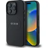 Image de Guess GUHMP16LPGHSMMK iPhone 16 Pro czarny/black MagSafe PU Grained Gold Ring (Apple iPhone 16 Pro), Coque pour téléphone portable, Noir