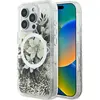 Image de Guess GUHMP16LLFMWTE iPhone 16 Pro 6.3" be owy/beige hardcase Liquid Glitter Flower MagSafe (Apple iPhone 16 Pro), Coque pour téléphone portable, Beige