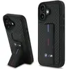 Image de BMW BMHCP16SGSPCCK iPhone 16 6.1" czarny/black hardcase M Grip Stand Smooth and Carbon (Apple iPhone 16), Coque pour téléphone portable, Noir