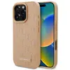 Image de Karl Lagerfeld KLHMP16LPKHPORPE iPhone 16 Pro 6.3" étui rigide be owy/beige en cuir Monogram Métal Logo (Apple iPhone 16 Pro), Coque pour téléphone portable, Beige